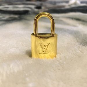 Louis Vuitton Gold Tone Padlock No. 309 No Key